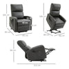 Riser and Recliner Chair, Lift Chair for Living Room w/ Remote, Grey