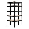 Black Boltless Garage Corner Racking Metal Shelving Stand Heavy Duty 5Shelf Unit