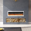 LED Fireplace Media Wall Fire Wall Mounted / Standing Electric Heater 40-100in