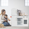 Kids Wooden Kitchen Playset Pretend Play Toy Cooking Role w/Cookware Accessorie