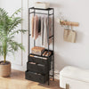 Heavy-duty Clothing Stand Dresser with Anti-toppling Devices-Black