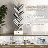 10-Tier Wooden Bookshelf Tree Shaped Display Storage Rack Utility Organizer Rack