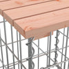 CIADAZ Garden Gabion Design 244x71x65.5 Solid Wood , Garden Furniture, , U1V1