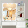 Drawer Stool Dressing Table Vanity Makeup Desk & Adjustable Led Lighted Mirror