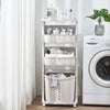 Rolling Laundry Sorter Cart Washing Basket Clothes Hamper Storage Bin On Wheels