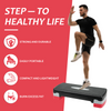 Aerobic Exercise Stepper. Durable, Non-slip And Adjustable Fitness Equipment