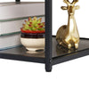 Double Layer Tempered Glasses Side End Table Square Nightstand Cabinet Office UK