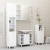 3 Piece Bathroom Furniture Set White Chipboard G0D8