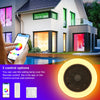 Ceiling Fan with Lighting RGB LED Light Adjustable Wind Speed Remote Control Nse