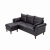 Luxury 3 Seater Corner Sofa Armchair Settee Couch with Footstool Living Room