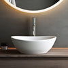 Countertop Basin Bathroom Sink Ceramic Oval Washbasin Sink Vessel