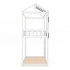 Children Double Tier Bunk Bed Single 3FT Pine Wood Frame Bedroom Kids Twin