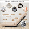 Lazy Sofa Floor Chair Foldable Gaming Chair Reading Floor Seat-Beige