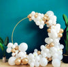 💖 LARGE 6ft ROUND MOONGATE BACKDROP HOOP GOLD RING WEDDING BALLOON EVENTS .