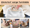 350W Electric Pottery Wheel-25cm Turntable Potters Wheel for Beginners DIY Clay