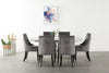 Velvet Dining Chair with Door Knocker Ring Windsor Dressing Room Chair 1/2/4/6