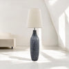 Grey Cement Extra Large Floor Lamp with Empire Shade –Modern Home Lighting Decor