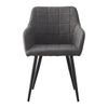 2× Kitchen Dining Chairs Velvet Faux Leather Fabric Padded Home Office Chair set