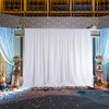 7/10ft Silk White Backdrop Drapes Party Wedding Ceremony Curtain Home Decoration
