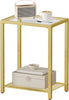 Side Table Bedside Table Tempered Glass Coffee Table 40 x 30 x 55 cm End Table