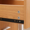 Office Filing Cabinet Pedestal Under Desk Storage Unit 3 Drawers Castors Beech