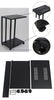 Mobile Sofa Side End Coffee C Table Laptop Stand Rolling Castors Storage 2 Layer