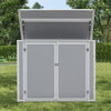 Plastic Garden Storage Shed With Plastic Floor House Tool Shed 139 x 70x 104cm