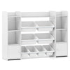 142 cm Large Toy Storage Organizer Toddler Storage Cabinet-White