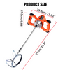 220V 2100W Electric Plaster Paddle Mixer Drill Mortar Cement Paint Stirrer Whisk