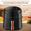 8L XL Digital Air Fryer Cooker Low Fat Healthy Oil free Frying Kitchen LCD Ovens