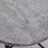 Grey Table + 2 Chairs Set Bistro Set Metal Frame Breakfast Kitchen 2-Tier Table