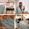 Electric Heated Throw Fleece Winter Washable Over Blanket Digital Controller