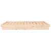 LED Bed Frame 150x200 cm King Size Solid Wood