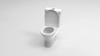 Simple Bathroom Close Coupled Toilet Soft Close Seat Cistern WC White Ceramic