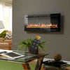 Electric Inset Fire 70in Insert / Wall Mount LED Fireplace Reccessed Media Flame