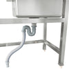 100cm Stainless Steel Commercial Sink Single Bowl Kitchen Catering Prep TableKit
