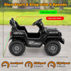 Kids Battery Powered Electric Jeep Ride on Car w/ Lights & Remote Control-Black