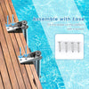 4-step Telescoping Boat Ladder Folding Dock Ladder Swimming Pool Ladder