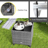 3 PCS Patio Furniture Set Outdoor Patio Rattan Sofa Set W/ Soft Seat White