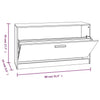 Shoe Hallway Shoe Storage Cabinet Cupboard Organiser Shelf Storage Unit D9D2