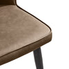 2 Pcs Dining Chair Faux Leather Soft Padded Chair Modern Dining Room Home New