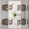 Tribesigns 160cm Rectangular Dining Table for 4 to 6, Modern White Kitchen Table
