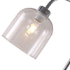 Tall Stem Floor Lamp Glass Lampshade Standard Living Room Light LED Bulb Lights