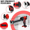 For Milwaukee 18V 450LM Cordless Electric Caulking Glass Mastic Sealant Glue Gun