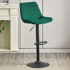 1/2/3/4x Bar Stools Adjustable Breakfast Kitchen Stools Velvet Swivel Gas Lift