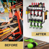Electric Drill Storage Rack Floating Shelf WallMount Power Tool Organizer 8-slot