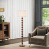 Wooden Bobbin Floor Lamp Base Living Room Free Standing Light LivingRoom Bedroom