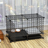 Portable Pet Dog Puppy Metal Training Cage Crate Metal Wire Cages 1 Door w/ Tray