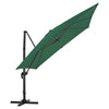 3*3m Large Roma Parasol Banana Cantilever Hanging Umbrella Outdoor Garden Patio
