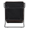 Mid Century Modern Armchair Accent Chair PU Industrial Style Metal Frame Bedroom